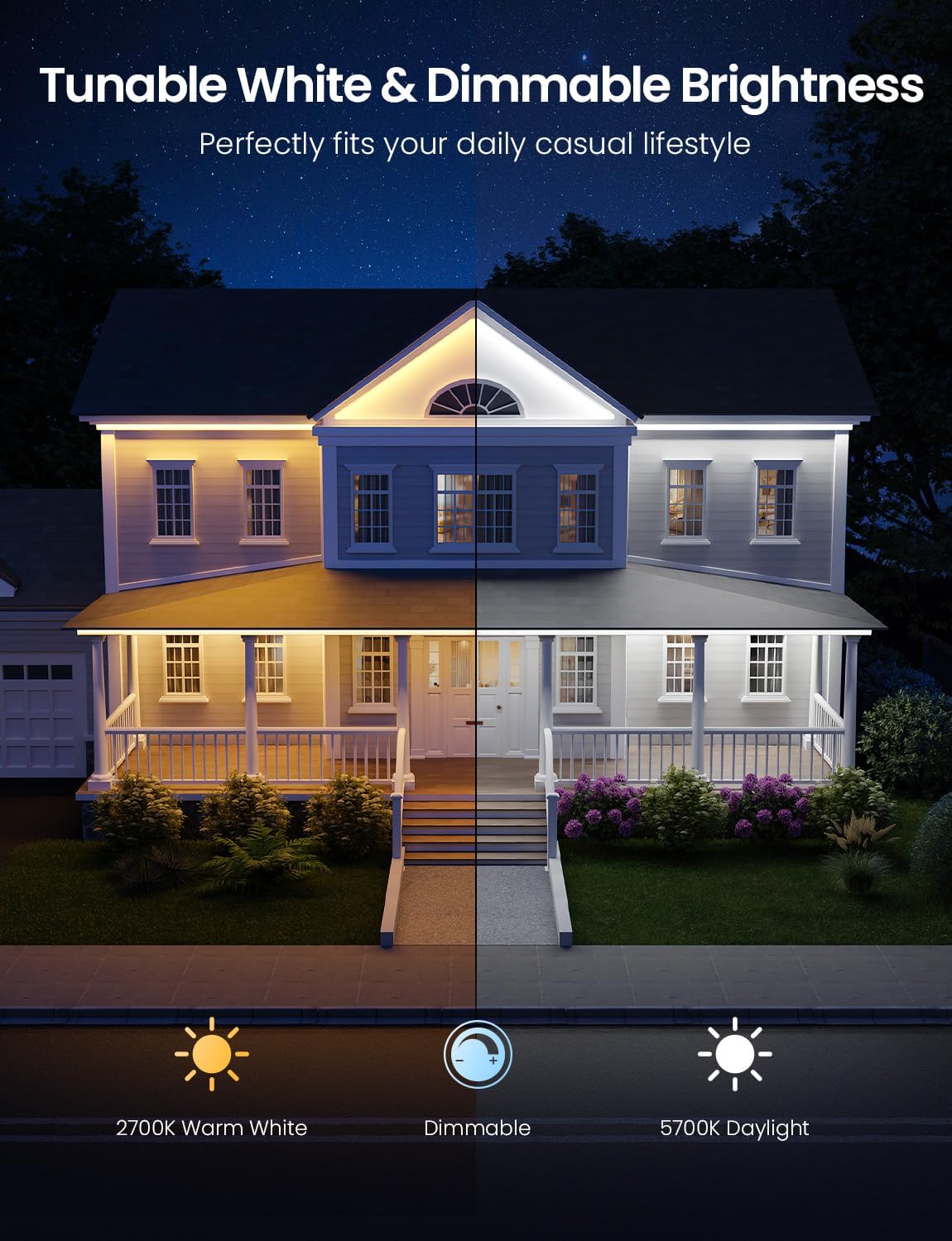 Lepro SW1 AI Smart Outdoor LED Strip Lights