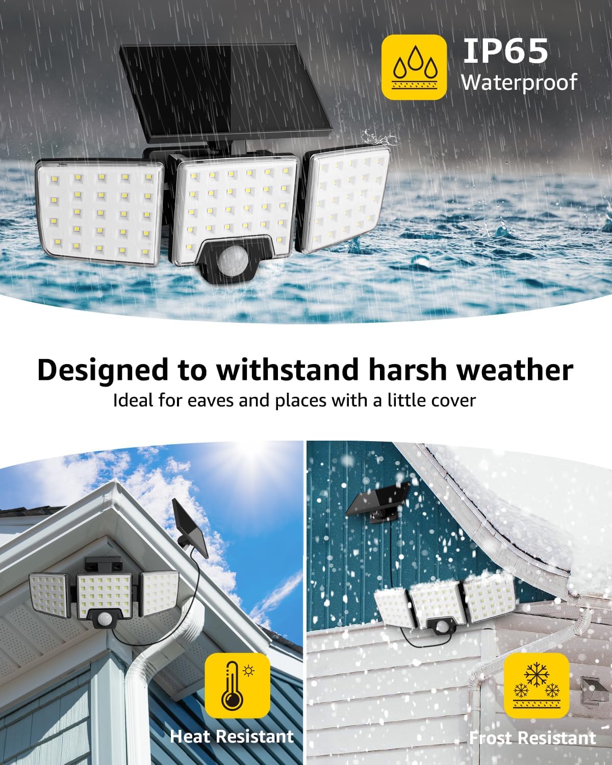 Lepro Outdoor Solar Security Lights with Motion Sensor