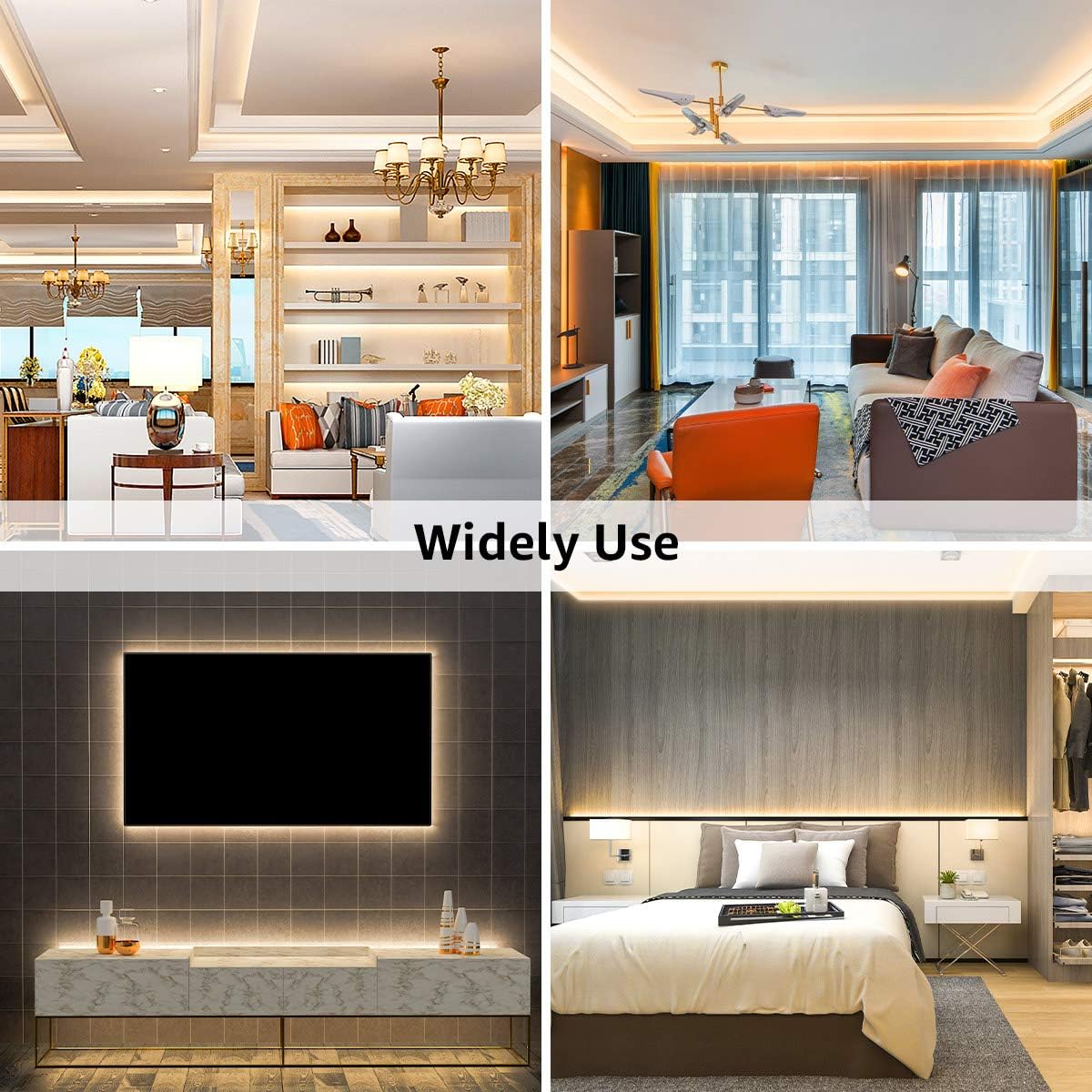 Lepro LED Strip Light (32.8ft, Warm White)