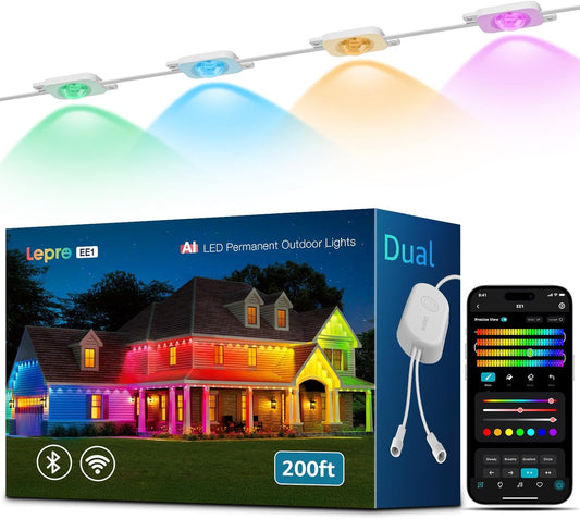 Lepro EE1 AI-Powered Permanent Outdoor Lights