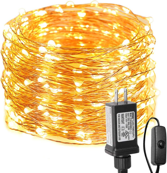 LE Decorative Copper Wire Lights (66ft, 200 LEDs)