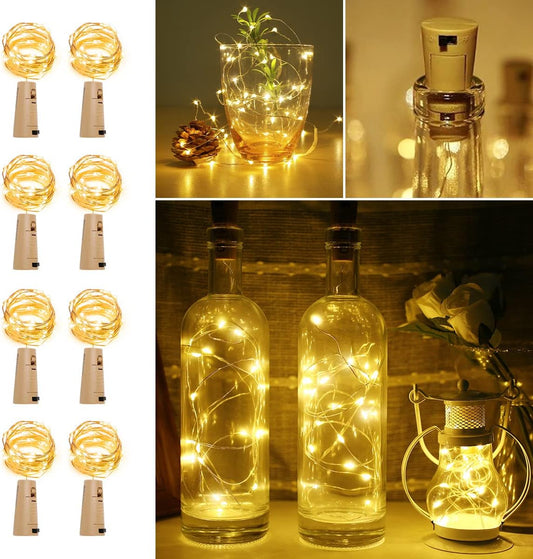 Lepro Wine Bottle Lights with Cork