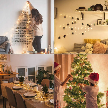 LE Decorative Copper Wire Lights (33ft, 100 LEDs, Waterproof)