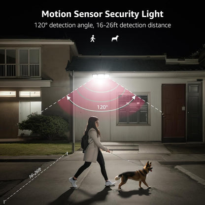 Lepro Solar Motion Sensor Flood Lights with Separate Solar Panel - 1000LM