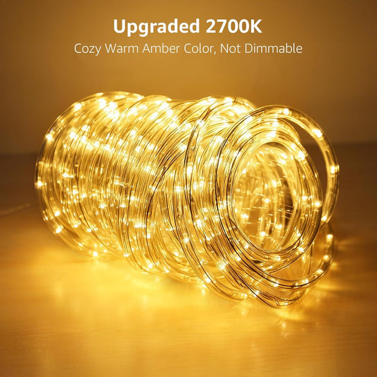 Lepro Outdoor Rope Lights (Warm White 2700K, 33ft, 240 LEDs)