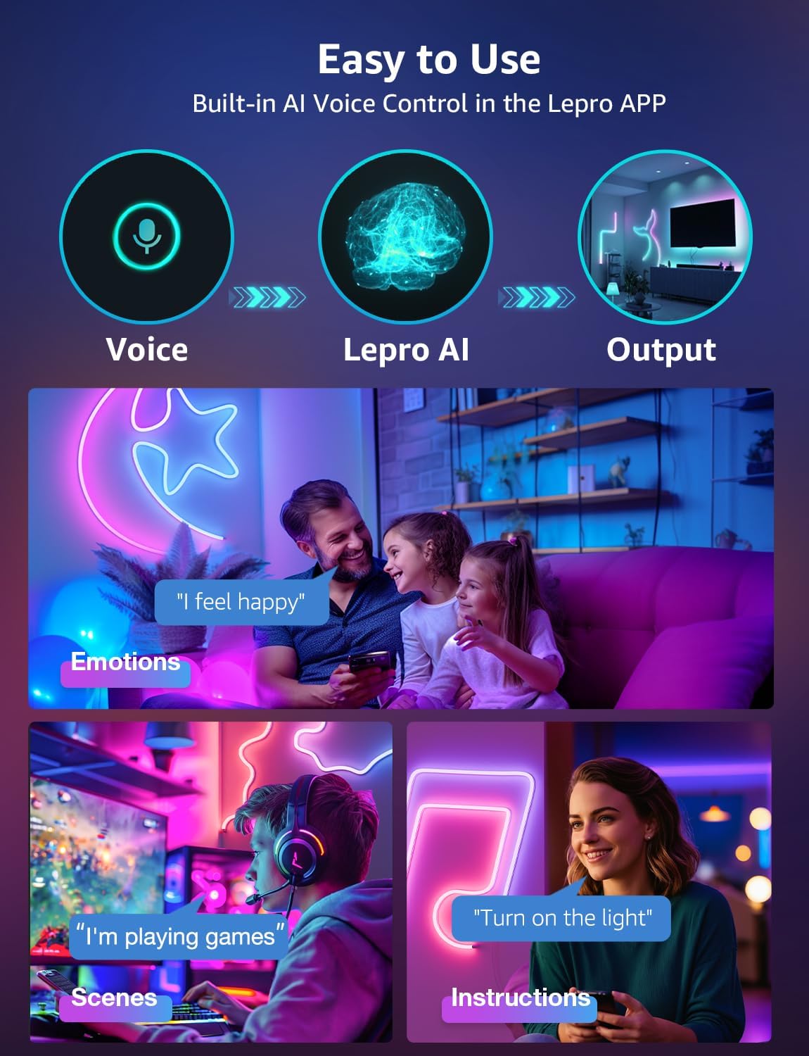 Lepro N1 AI Smart RGB Rope Lights