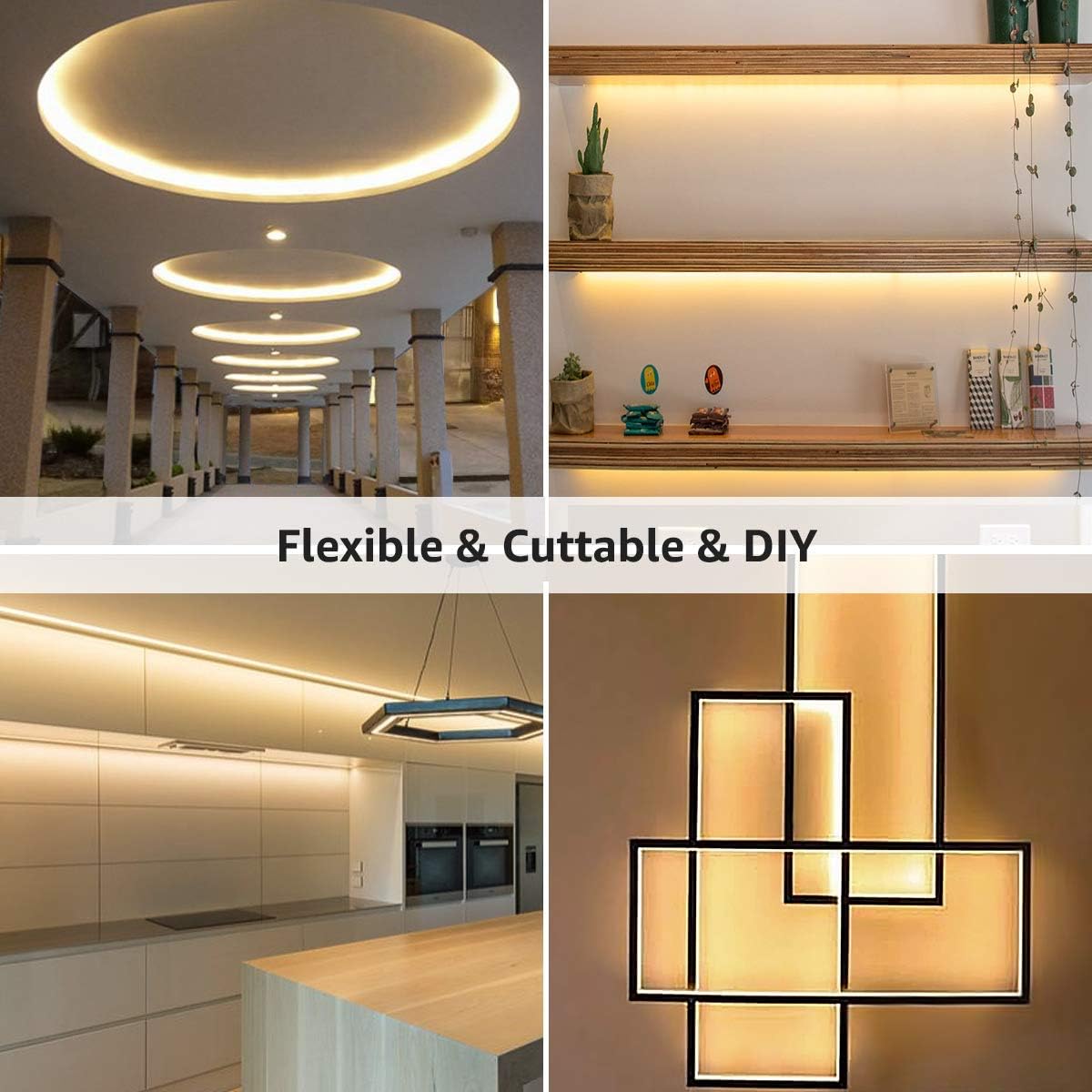 Lepro LED Strip Light (Dimmable, Warm White)