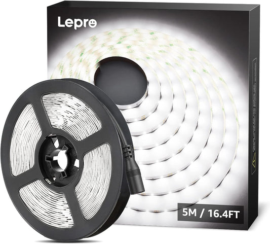 Lepro Flexible LED Light Strip (16.4ft, Daylight White, Cuttable)