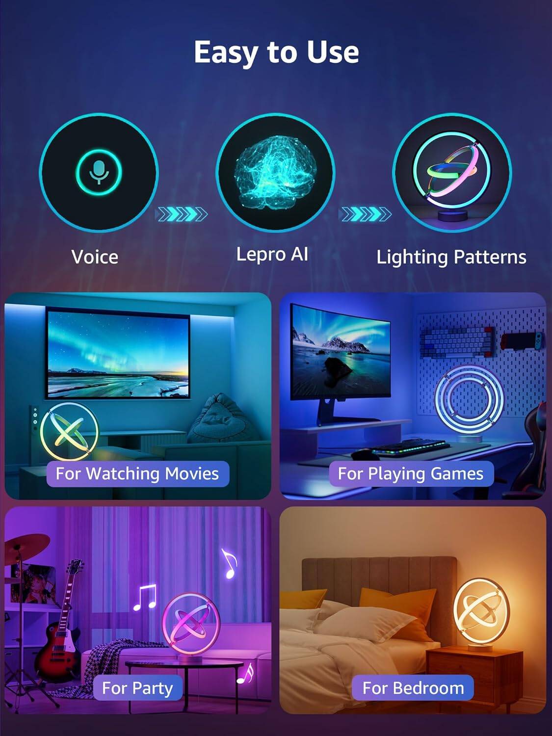 Lepro TB1 AI Smart Table Lamp