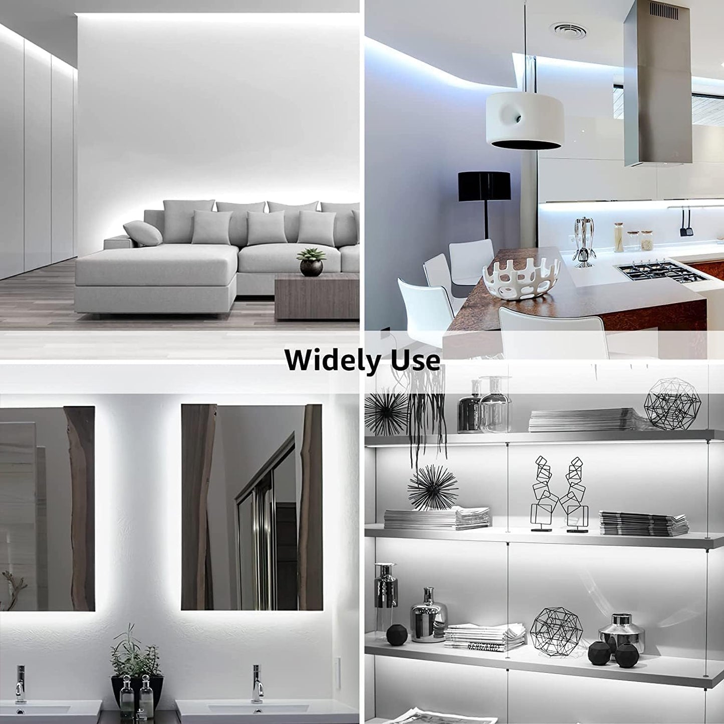 Lepro Flexible LED Light Strip (16.4ft, Daylight White, Cuttable)