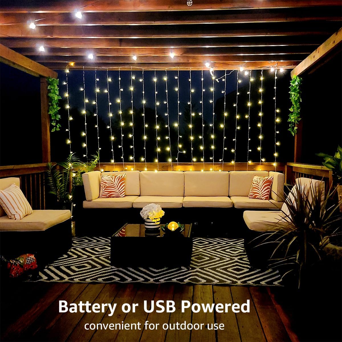 Lepro Fairy Curtain Lights (9.8 x 9.8 ft)