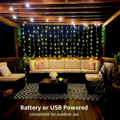 Lepro Fairy Curtain Lights (9.8 x 9.8 ft)
