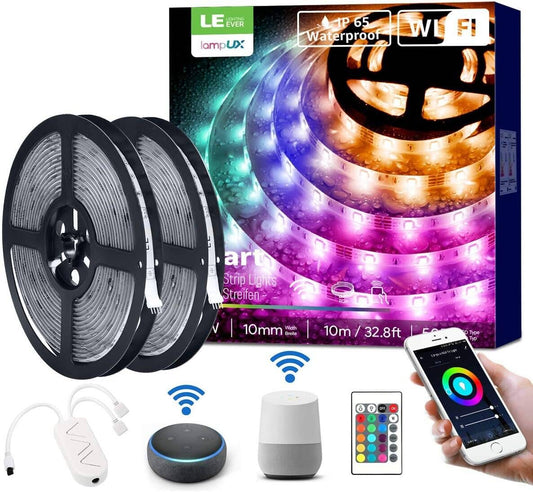 Lepro Smart RGB LED Strip Lights 32.8ft