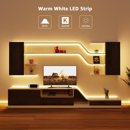 Lepro LED Strip Light (32.8ft, Warm White)