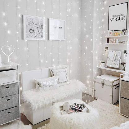 Lighting EVER Christmas Curtain Lights Cool White