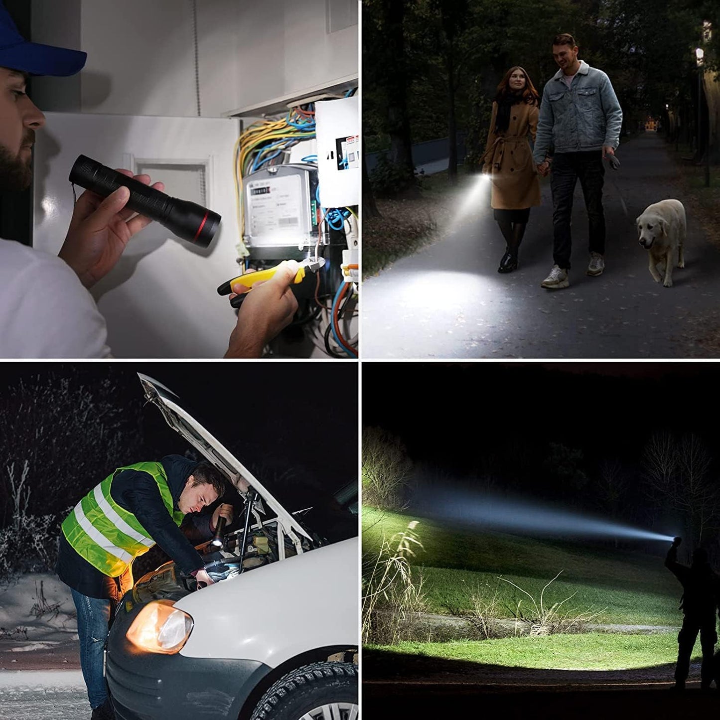 Lepro LED Tactical Flashlight (AA Battery)