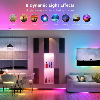 Lepro 16.4ft MagicColor Music Sync LED Strip Lights