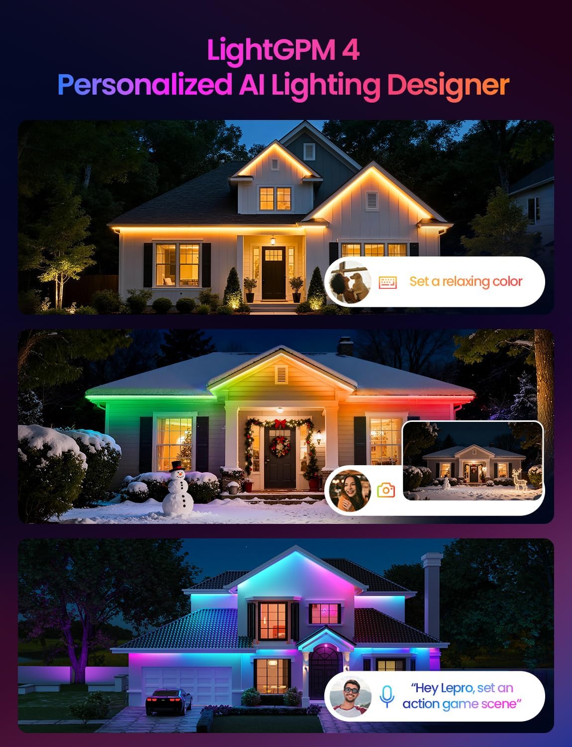 Lepro SW1 AI Smart Outdoor LED Strip Lights