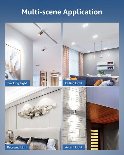 Lepro GU10 LED Light Bulbs, Non-Dimmable, 4W (35W Equivalent), 5000K Daylight, 100° Flood Beam