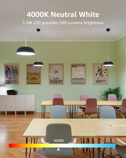 Lepro ST19 Vintage Edison LED Bulbs, Dimmable, E26 Base, 8W (60W Equivalent), 800 Lumens, 4000K Cool White, Clear Glass