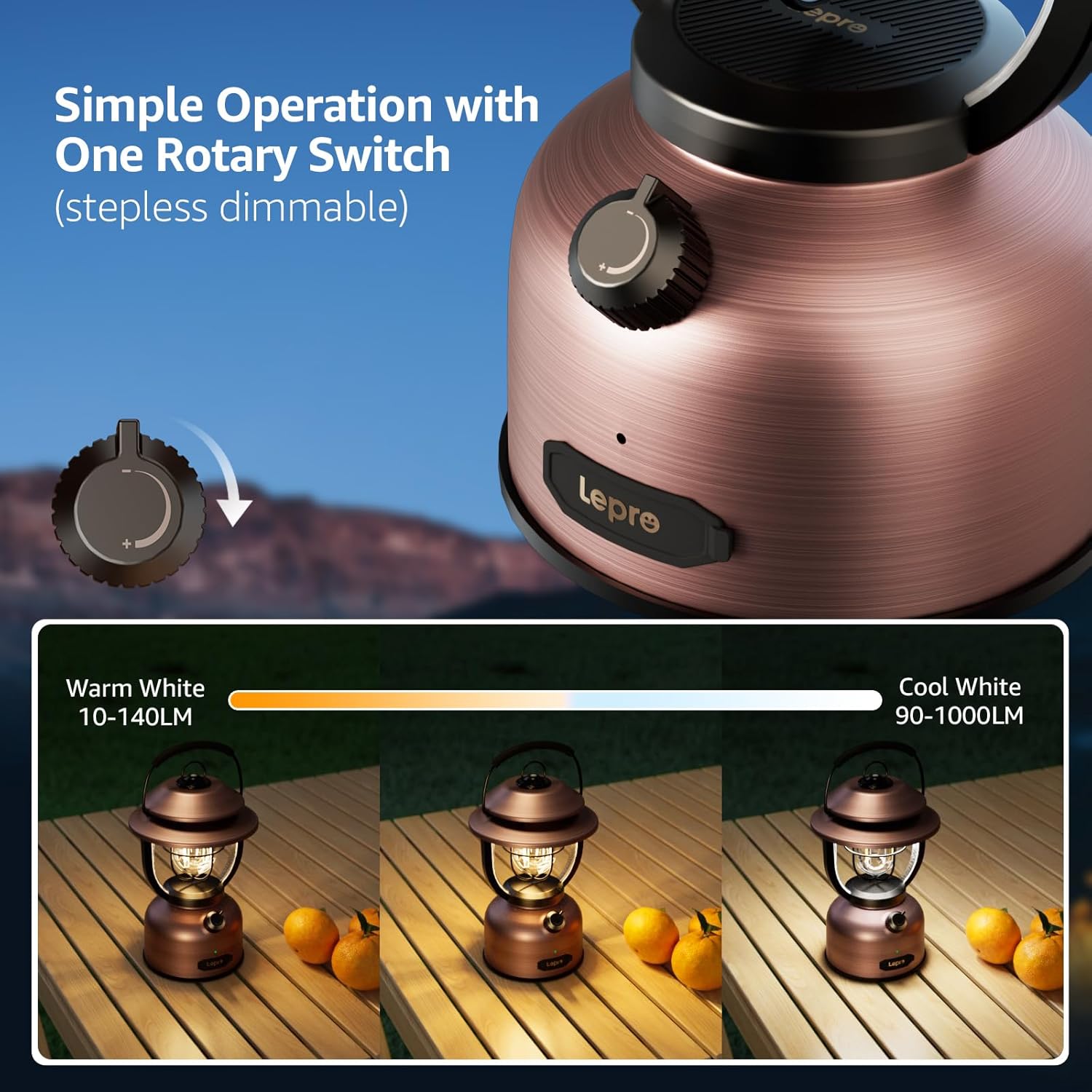 Lepro Retro LED Camping Lantern