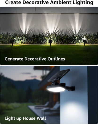 Lepro Solar Decorative Spot Lights, Cool White Modern Accent Lights for Garden & Landscape