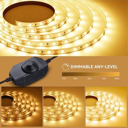 Lepro LED Strip Light (Dimmable, Warm White)