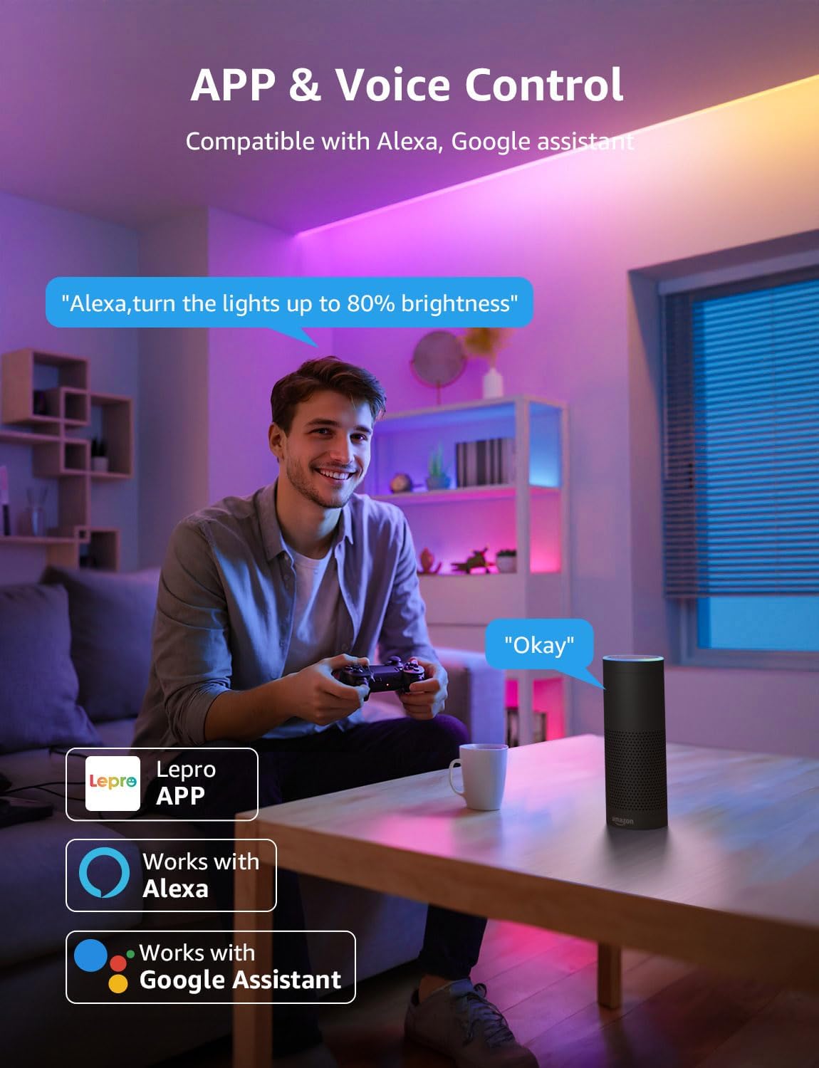 Lepro S1 Smart LED Strip Lights with AI Features