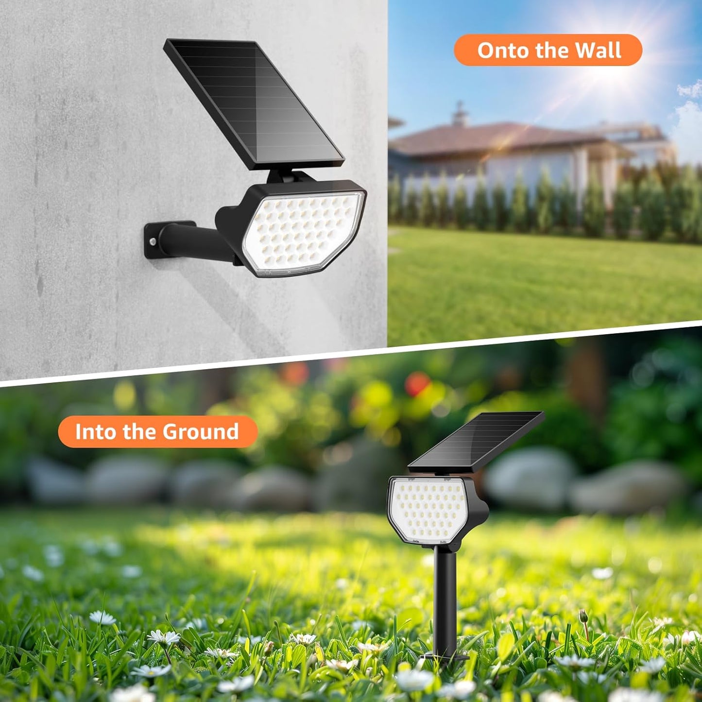 Lepro Solar Decorative Spot Lights, Cool White Modern Accent Lights for Garden & Landscape