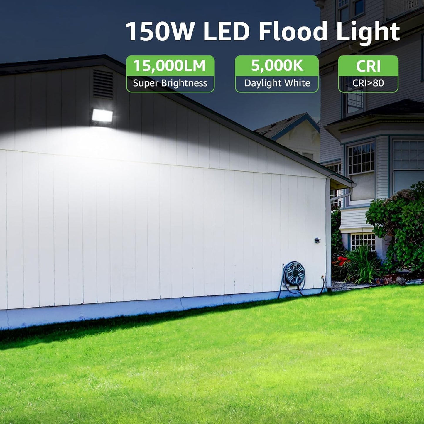 Lepro 150W 15000LM Outdoor LED Floodlight