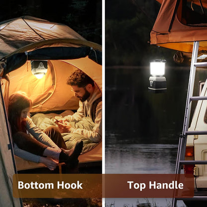 Lepro Battery Powered LED Camping Lantern (White, Waterproof, 1000LM, 4 Lighting Modes)