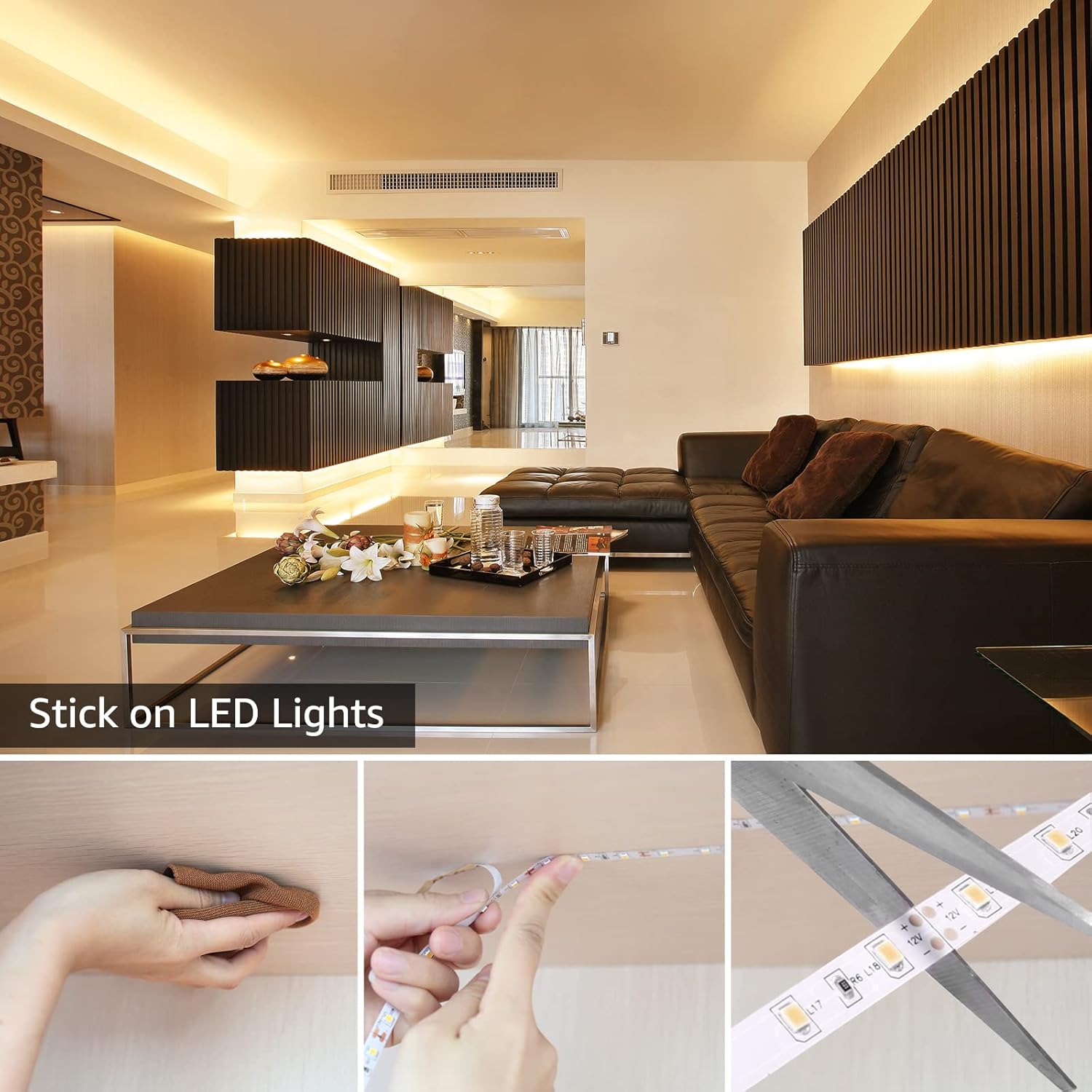Lepro Flexible LED Light Strip (Warm White, Cuttable)
