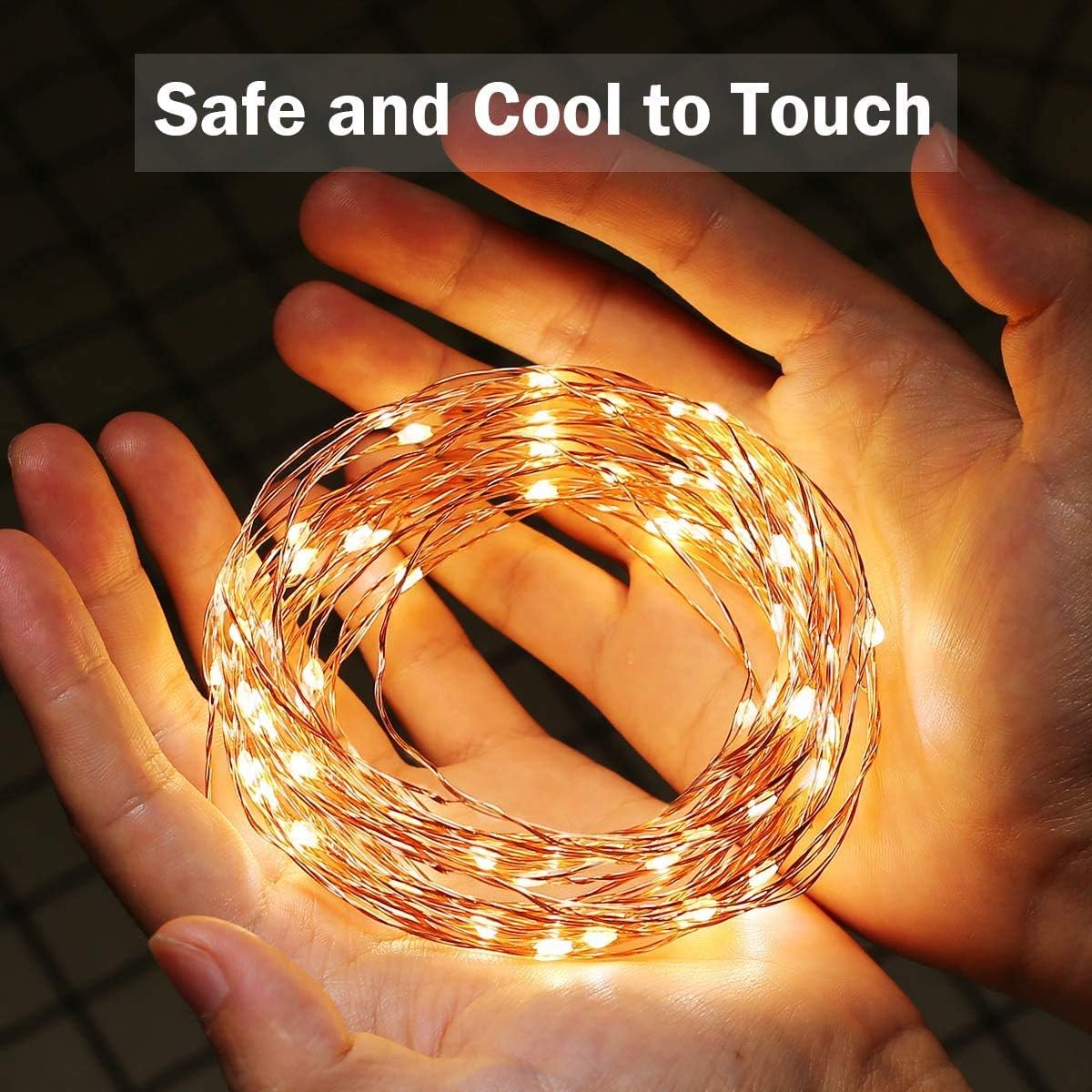 LE Decorative Copper Wire Lights (33ft, 100 LEDs, Waterproof)