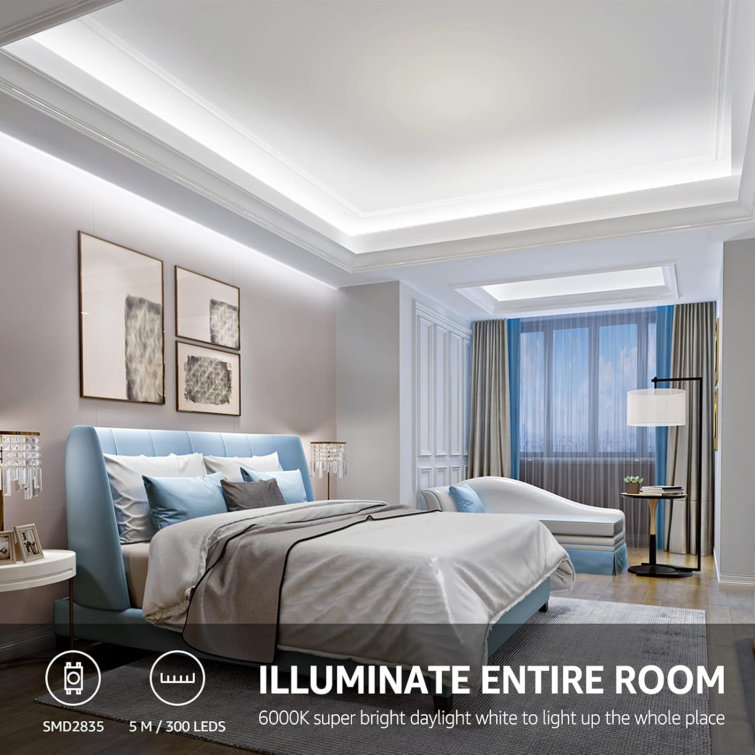 Lepro LED Strip Light (Dimmable, Daylight White)
