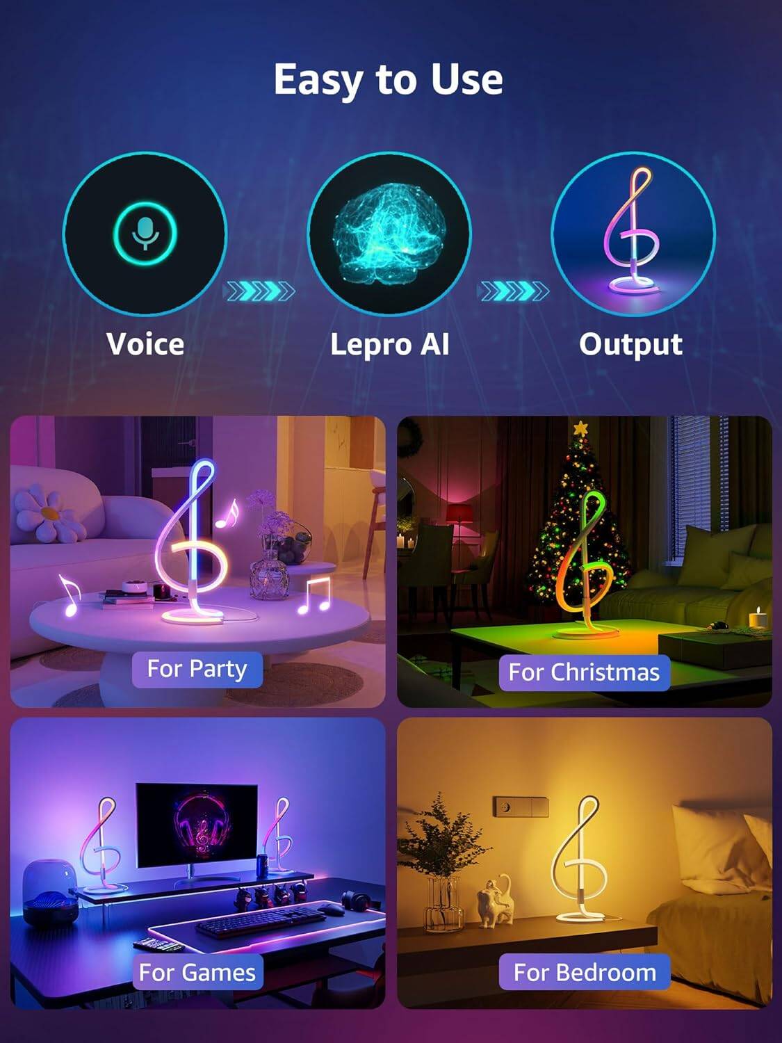Lepro TB2 AI Smart Table Lamp