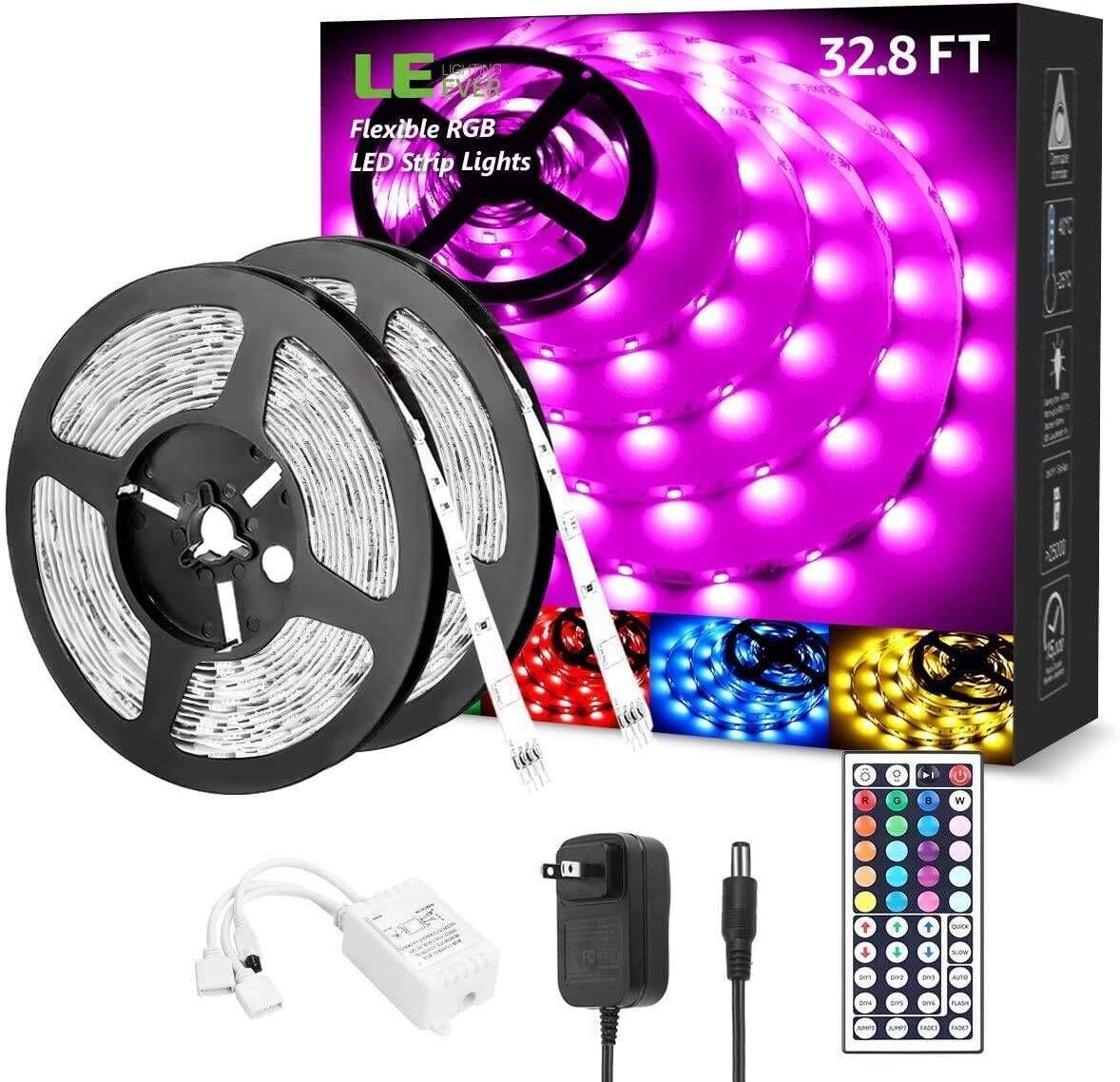 Lepro Flexible RGB LED Strip Lights (32.8ft)