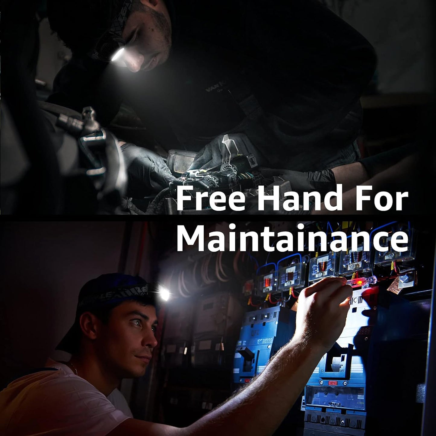 Lepro 3 Pack LED Headlamp Rechargeable