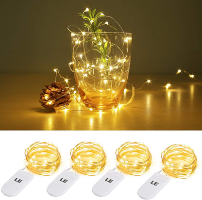 Lepro Micro Copper Wire String Lights (4/8 Packs)
