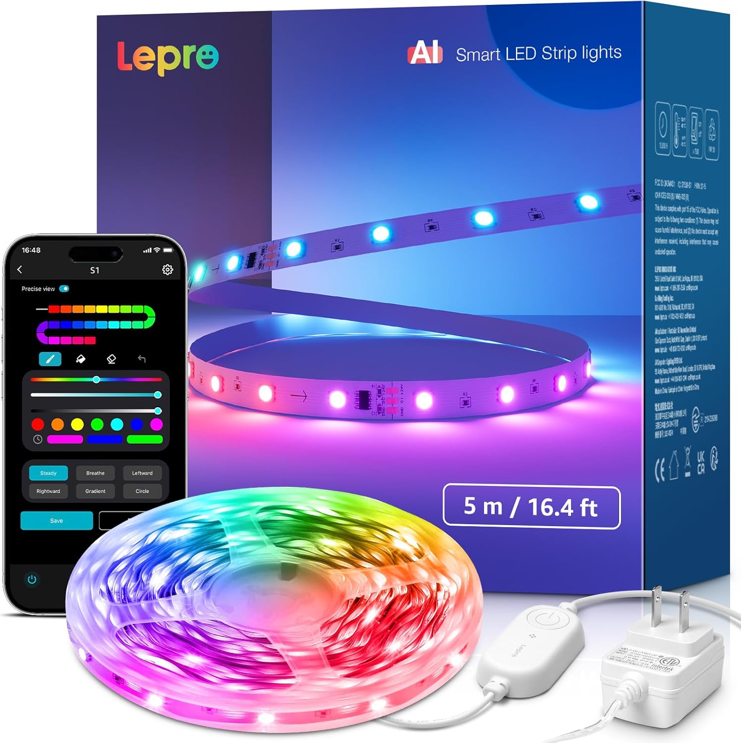 thumbnail interactive-video image 1 of Govee Sart GU10 LED Bulb, R16 Light Bulbs, Diable Color Changing Light Bulbs, 56 Dynaic 1 of 10