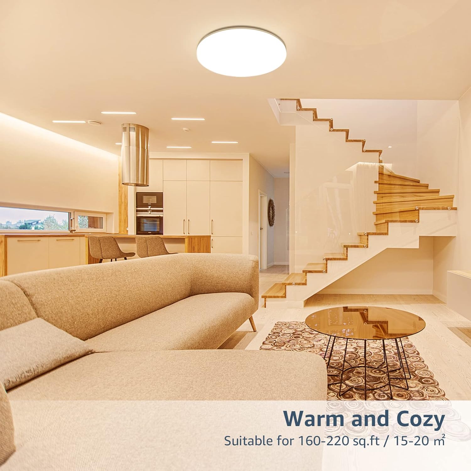 Lepro Flush Mount LED Ceiling Light 2400lm 200W Equivalent