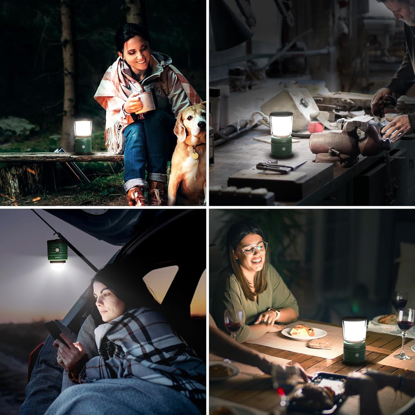 Lepro Battery Powered Camping Lantern (1500LM, Waterproof)
