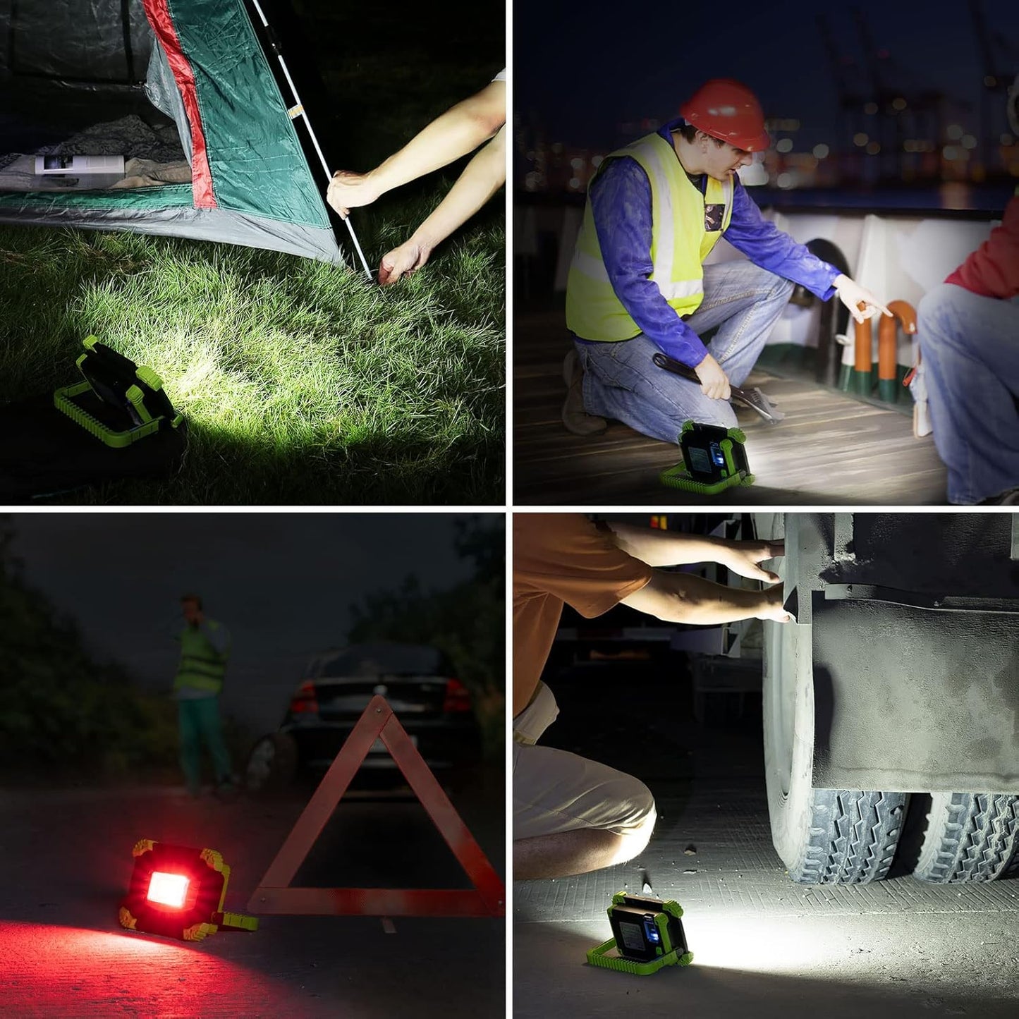 Lepro Portable LED Work Light, 20W, Rechargeable Outdoor Flood Light, Power Bank for Hiking, Working, Car Repairing, Workshop and More