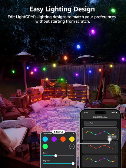 Lepro ZB1 AI-Powered Smart Outdoor String Lights