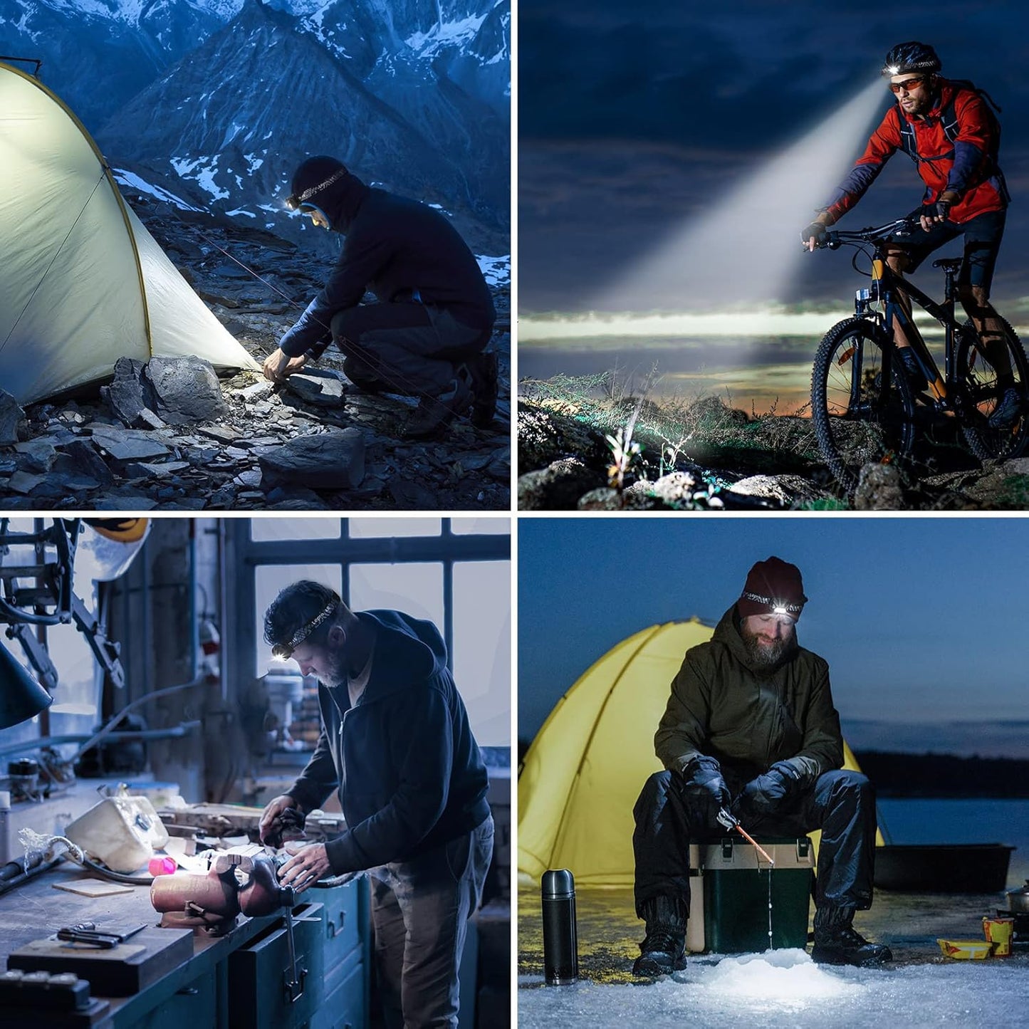 Lepro Rechargeable LED Headlamp (2-Pack)