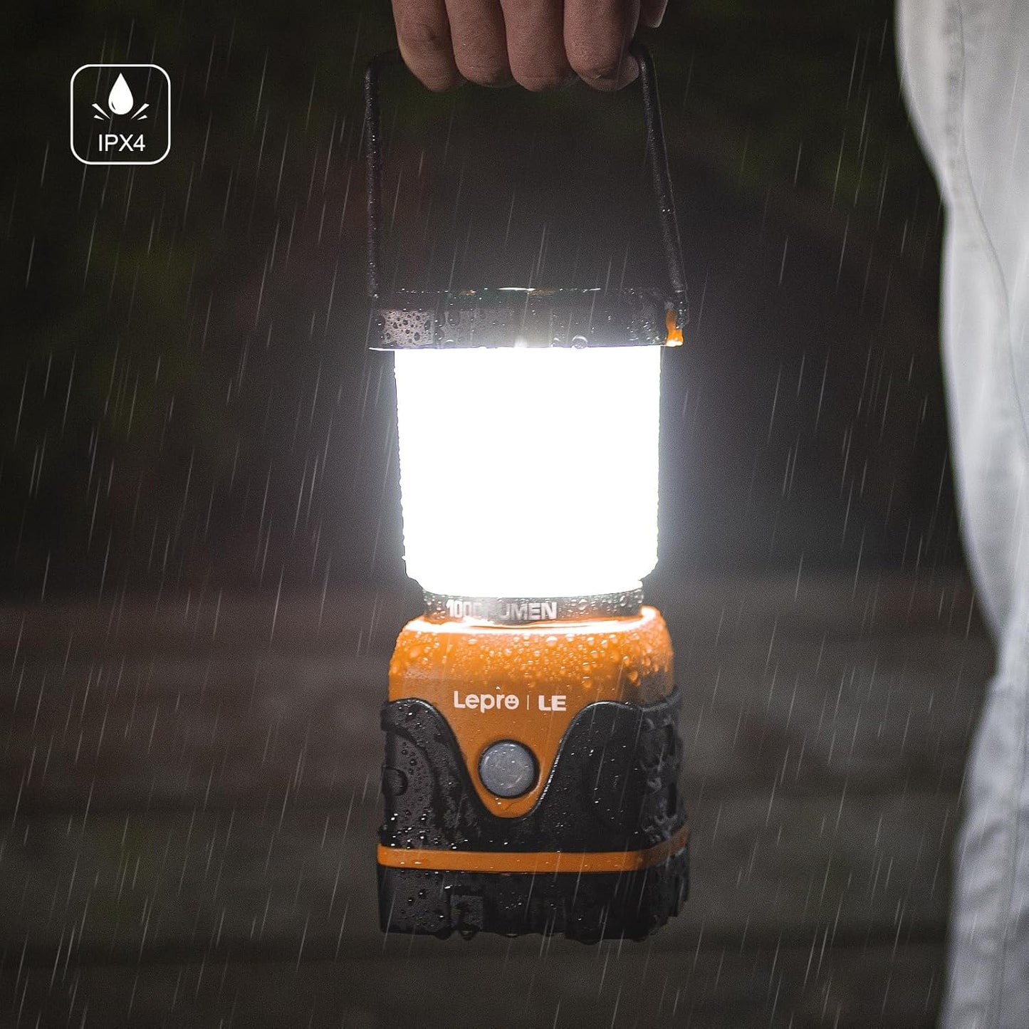 Lepro Battery Powered LED Camping Lantern (Waterproof, 1000LM, 4 Lighting Modes)
