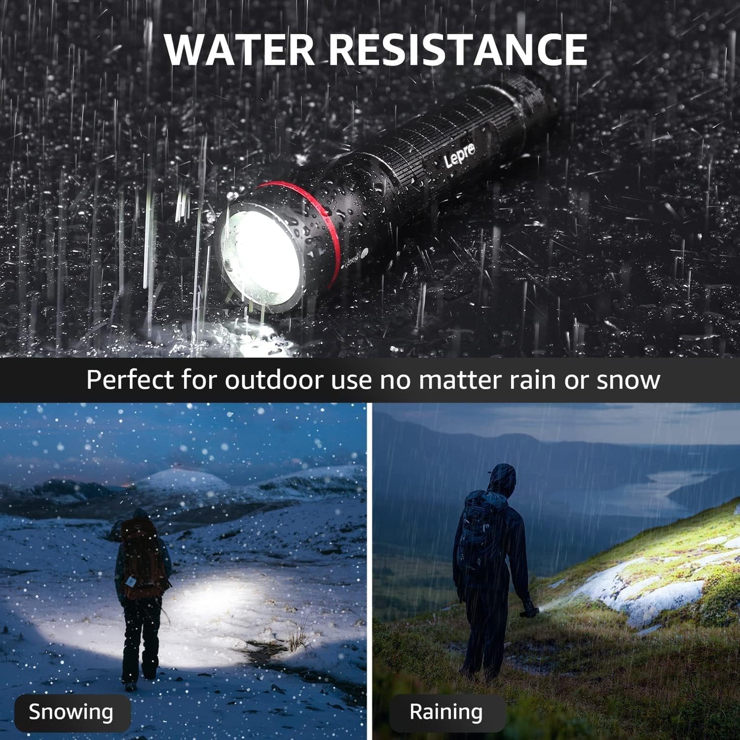 Lepro LED Tactical Flashlight