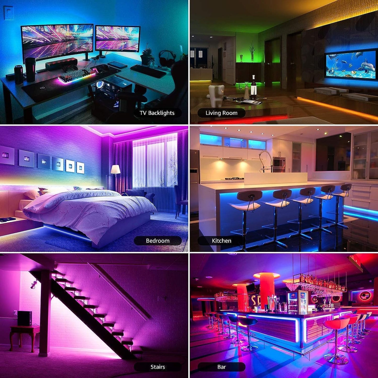 Lepro Smart LED Strip Lights 16.4ft Music Sync Color Changing