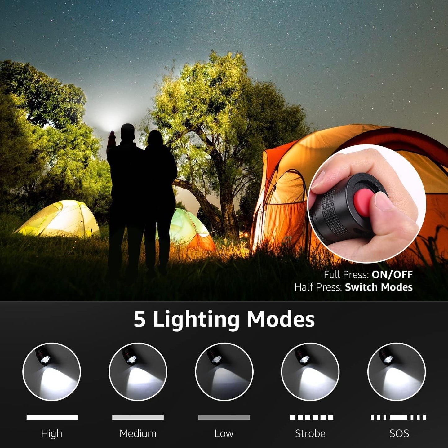 Lepro LED Tactical Flashlight