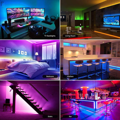 Lepro 32.8ft Music Sync RGB LED Strip Lights