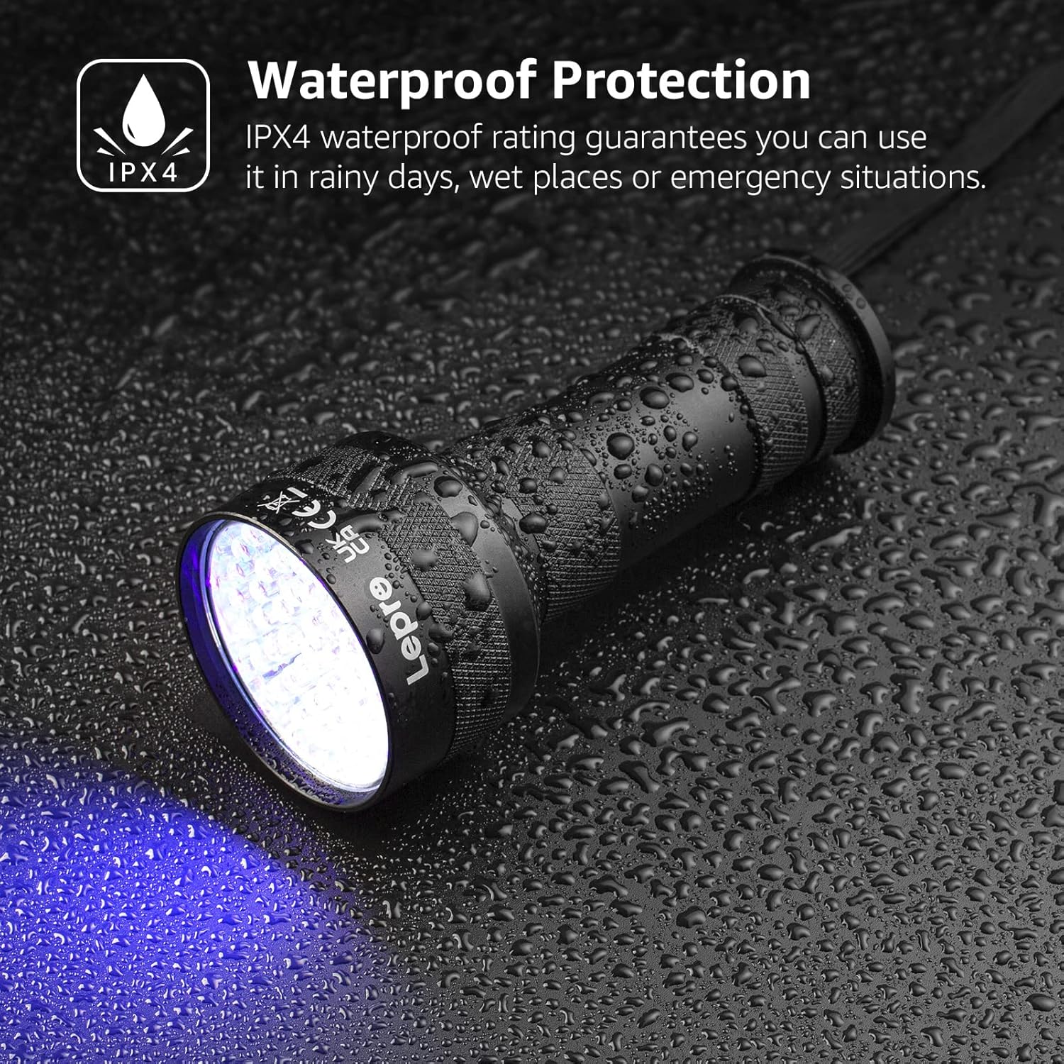 black light led flashlight Lepro 51 LED UV Black Light Flashlight